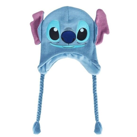 Disney Accessories - New Lilo and Stitch Knit Adult Laplander Hat Winter Disney Movie Cartoon